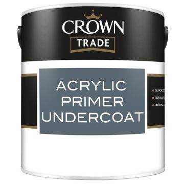 Crown Trade Acrylic Primer Undercoat White 5L