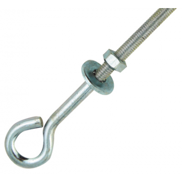 Straining Eye Bolt BZP M10 x 200mm