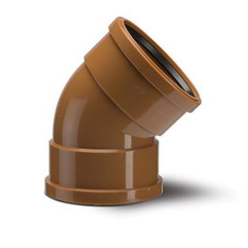 Polypipe UG403 45D Bend Double Socket 110mm