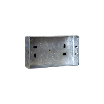 2 Gang Metal Socket Box