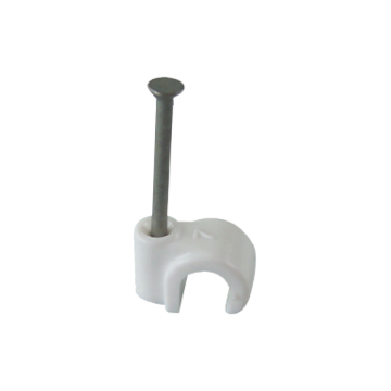 Round Cable Clip 4mm 5Pk