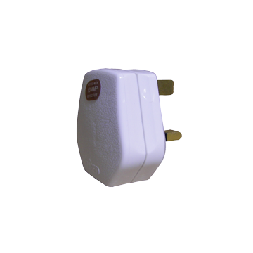 13amp White Rubber Plug