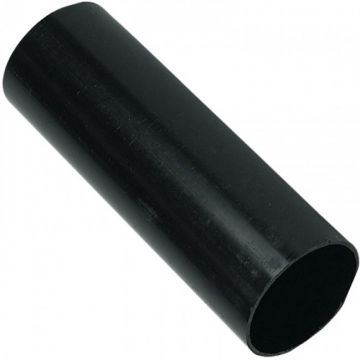 Plain End Round Downpipe 68mm Black 5.5Mt