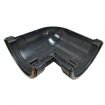 Half Round Gutter Angle 90D Black 112mm