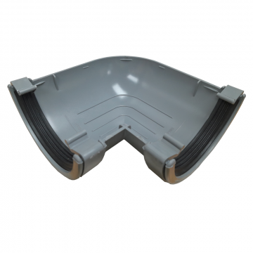 Half Round Gutter Angle 90D Grey 112mm