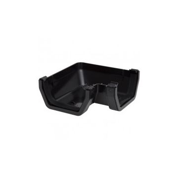 Square Gutter Angle 90D 114mm Black