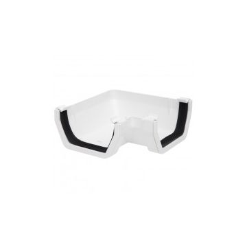Square Gutter Angle 90D 114mm White