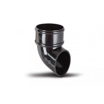 Round Downpipe Shoe 68mm Black