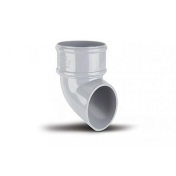 Round Downpipe Shoe 68mm Grey