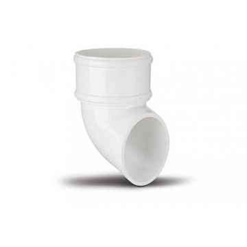 Round Downpipe Shoe 68mm White