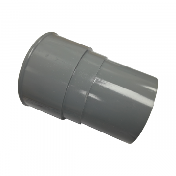 Half Round Downpipe Connector Grey 68mm