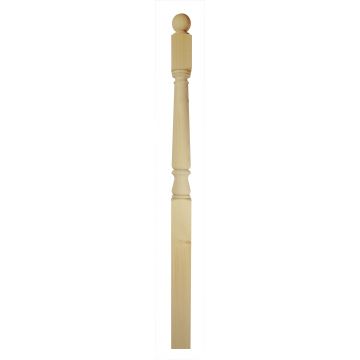 Pine Turned Newel Post 90mm x 90mm x 1531mm