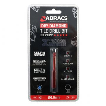 Abracs Diamond Dry Tile Drill Bit 6mm