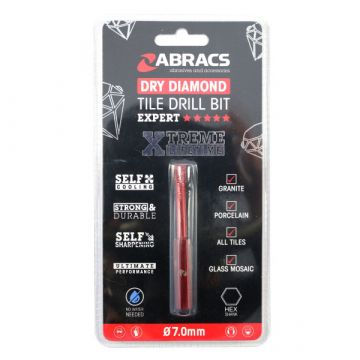 Abracs Diamond Dry Tile Drill Bit 7mm