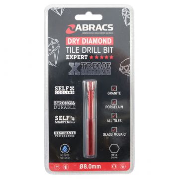 Abracs Diamond Dry Tile Drill Bit 8mm