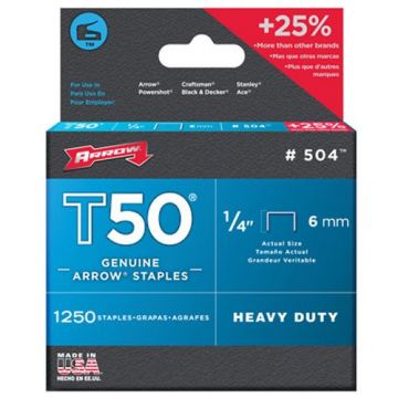Arrow Staples T50 6mm