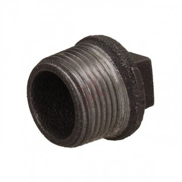 Black Iron Plain 1" Plug