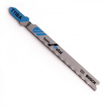 Bosch T118a HSS Basic For Metal Jigsaw Blades 5PC Pack