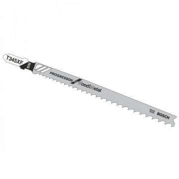 Bosch T345XF Multi Purpose Wood Cutting Progressor Jigsaw Blades 5PC Pack
