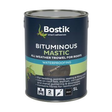 Bostik Bituminous Mastic for Roofs 5L