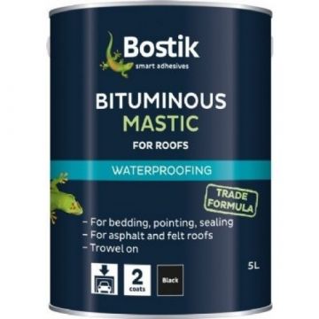 Bostik Bituminous Mastic for Roofs 5Lt