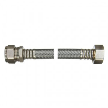 Braided Flexible Tap Connector 15mm x 3/4" x 300mm