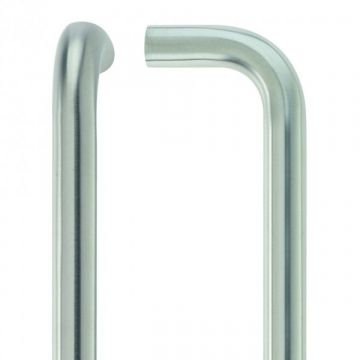 D Pull Handle 150mm x 19mm Satin Stainless Steel