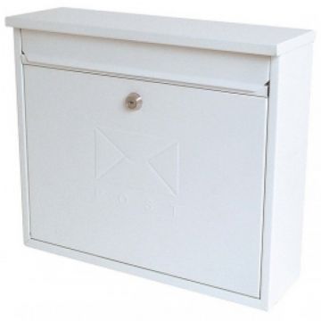 Elegance Post Box White