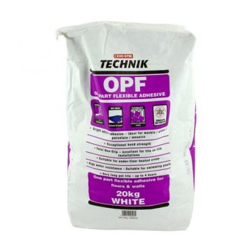 Evo-Stik Technik OPF Flexible Tile Adhesive White 20kg