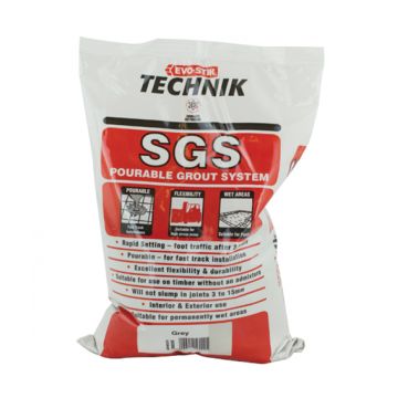 Evo-Stik Technik SGS Tile Grout 5kg Grey