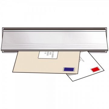 Exitex Letterplate Seal with Flap Silver