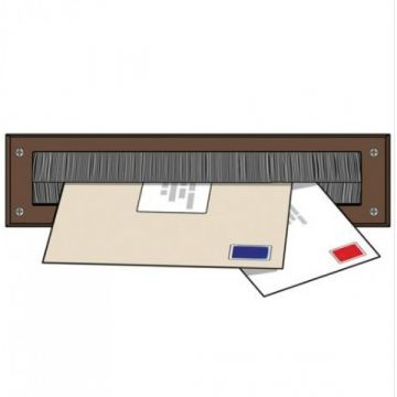Exitex PVC Letterplate Seal Brown