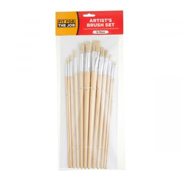 Fit For The Job 12 Piece Artists’ Paint Brush Set