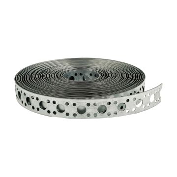 Galvanised Perforated Steel Fixing Band 12mm x 10m