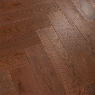 Gio Coffee Oak Engineered Herringbone Flooring (1.15m²)