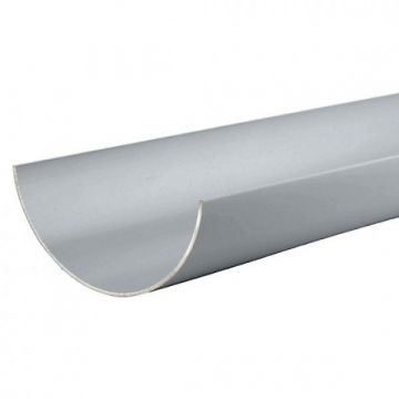 Half Round Gutter 112mm Grey 4Mt