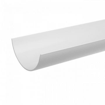 Half Round Gutter 112mm White 4Mt