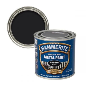 Hammerite Metal Paint Smooth Black 2.5L