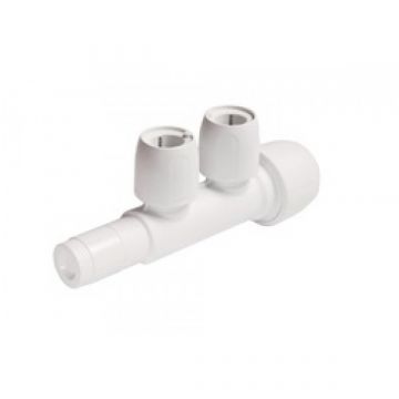 Hep20 HX88 2 Port Manifold Closed Spigot 22mm x 15mm