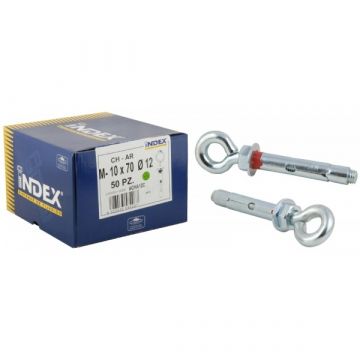 Index Eye Bolt Zinc M8 x 60mm