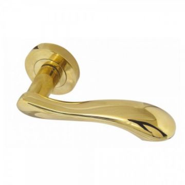Gamma Door Handles Brass Finish