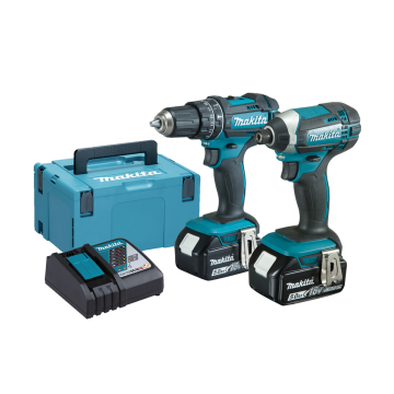 Makita 18V LXT Cordless 2 Piece Combo Kit with 2x5.0Ah Batteries