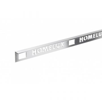 Metal Straight Edge Tile Trim Silver 10mm