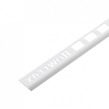 PVC Round Edge Tile Trim White 6mm