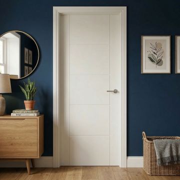 Palermo Internal White Primed 5 Panel Door