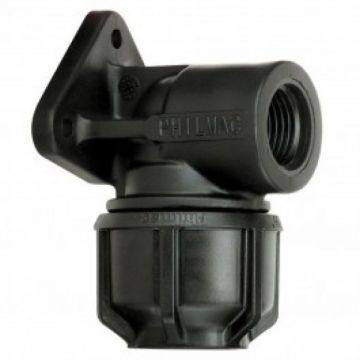 Philmac 9032 Metric/Imperial Wall Plate Elbow 25mm x 3/4in