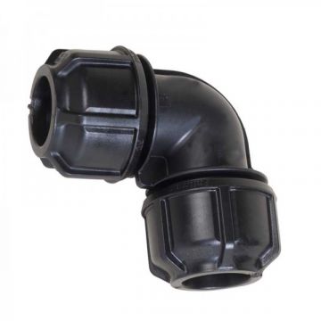Philmac 9643 Metric/Imperial Poly x Female Elbow 32mm x 1"