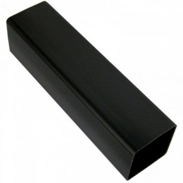 Plain End Square Downpipe 65mm Black