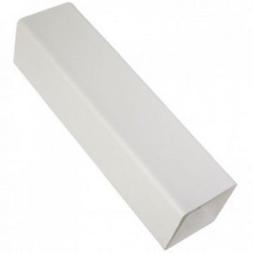 Plain End Square Downpipe 65mm White