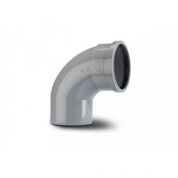 Polypipe SB409 Single Socket 92.5D Bend 110mm Grey